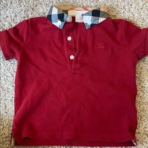 Authentic boy Burberry polo shirt